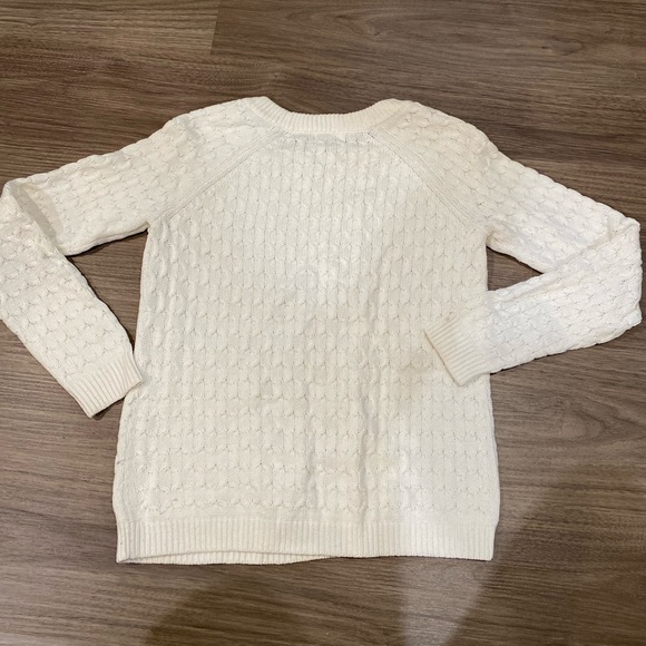 White Cable knit Sweater - Picture 4 of 4